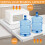 Microwave Stand Sliding Tray Pull 50KG Organizer Stable 4