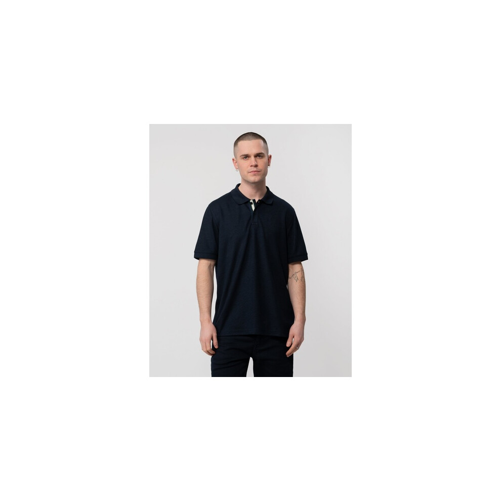 Ted Baker - Men's - Karty - Short Sleeve Polo Shirt - Navy - Size M - Image 2
