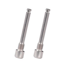 M4 Titanium Bolts for Bicycle Disc Brake Pad Threaded Pin Inserts Screw for XT R XT Hydraulic Disk Caliper-Titanium