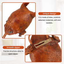 2X Funny Toad Wallet Individuality Animal Coin Pouch Realistic Frog Wallet Humor Decoration Storage Gifts Purse Handbag