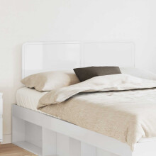 vidaXL Headboard Gloss White Engineered wood