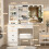 White Dressing Table &6 Drawers &LED Lights Mirror 2