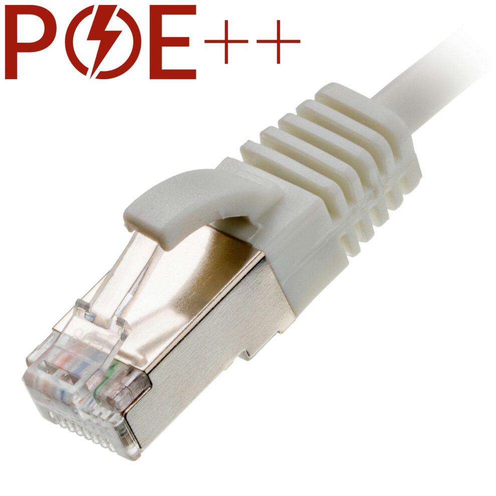 Cablenet 5M Cat6a Rj45 U/Ftp Lsoh 30Awg Slim Snagless Booted Patch Lead White 5056750336499