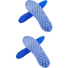 2 paia di solette sportive per adulti con funzione ammortizzante ed elastica, ideali per scarpe da corsa e sportive.