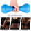Manubri da ginnastica comodi da impugnare per donne e bambini, blu, 2 pezzi, bilancieri in EVA per acquagym. 4