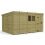 13 x 10 Pent Shed Tanalised (Single Door, With Windows) 2