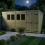 14 x 10 Pent Shed Tanalised (Double Door, With Windows) 3