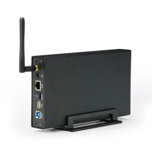 3.5'' HDD SSD Enclosure Portable USB3.0 Rj45 Ethernet NAS Network Streaming Server Storage for Case UK Plug
