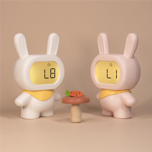 Multi-Functional Little Flying Rabbit Alarm Clock, Bedside Clock,Student Study Night Light Countdown,Snooze Clock 1