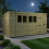 14 x 10 Pent Shed Tanalised (Single Door, With Windows) 3