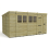 14 x 10 Pent Shed Tanalised (Single Door, With Windows) 2