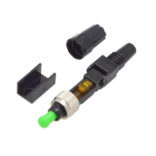 10PCS FTTH Pre Bur Fiber Optic Fast Connector Adapter Mechanical FC APC Quick Connector for FTTH Drop Cable 1