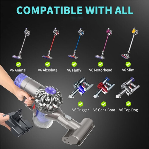 21.6V 2000mAh Replacement Battery for  V6 Absolute/Animal//Fluffy Carbon Fiber Vacuum 2