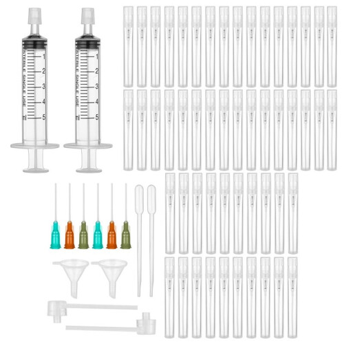 64Pcs 5ml Perfume Refill Pump Tools Perfume Decanter Kit  Spray-Bottle Dispenser Pumps for Making Fragrance 1