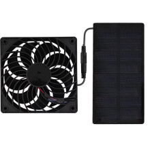 12V Solar Exhaust Fan Ventilator Solar Panel Powered Fan Air Extractor for Dog Chicken House RV Greenhouse Fan