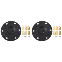2X 6 Blade Disc Compatible for Navimow Robotic Lawnmower I105N, I108N & I110N,with 12Pcs Blades Black