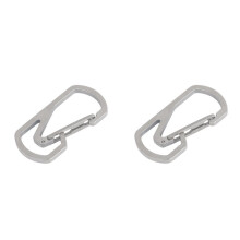 2X Titanium Carabiner Tourist Chain Holder for Outdoor Camping Supplies Hiking Equipment Traveling