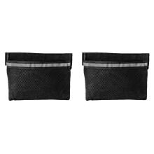 2X Lekvrije Opbergtas voor Boten, Reflecterende, Sterk Klevende Nettas voor Bootorganizer, Opbergnet voor Boten, Zwart en Grijs