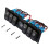Bunte 12V 6-Gang Kippschalter Sicherungs-LED-Voltmeter RV Auto Marine Boot Schalterpanel LED Schalterpanel Auto 1