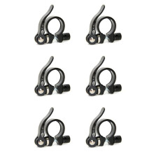 6X Braçadeira de Tubo de Assento de Bicicleta Mountain Bike Road Bike Braçadeira de Tubo de Assento Acessórios para Ciclismo Trava de Assento