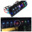 Bunte 12V 6-Gang Kippschalter Sicherungs-LED-Voltmeter RV Auto Marine Boot Schalterpanel LED Schalterpanel Auto 8