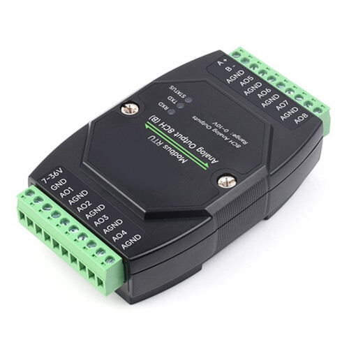 RS485 Industrial 8Ch Analog Output Module 12-Bit da Conversion Supports 8ch Simultaneous Voltage or Current Output 8CH B 2