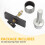18195 CV Axle Bearing Puller Tool Kit 8" Front Differential for  Tacoma, 4Runner,   2003-2018 6