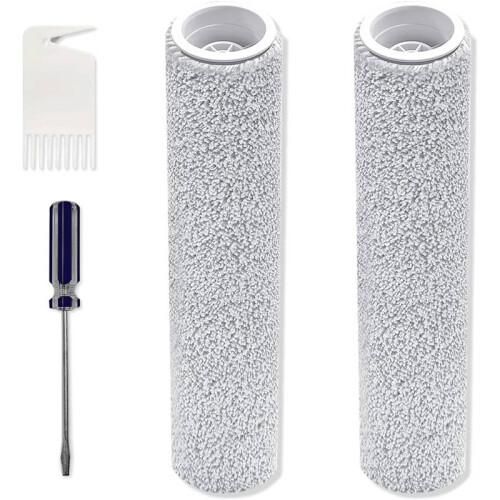 4x Replacement Roller Mops for  Qrevo Curv 2 Flow, Robot Vacuum Cleaner Accessory Kit -Mopping Roller 1