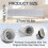 4x Replacement Roller Mops for  Qrevo Curv 2 Flow, Robot Vacuum Cleaner Accessory Kit -Mopping Roller 5
