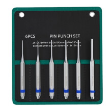 Alloy Steel Roll Pin Punch Tool Set 2mm-8mm for Watch Repair and Drill Bit Removal