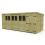19 x 7 Pent Shed Tanalised (Double Door, With Windows) 2