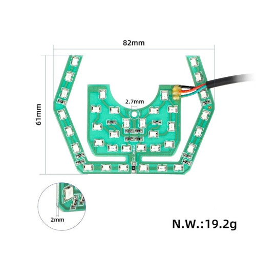 Front Ambient Light Vehicle Frame Replacement for  A1 Electric Scooter Light Belt Parts Accessory