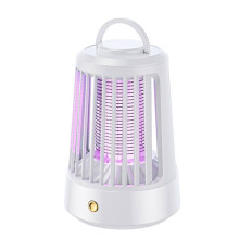Lampada per Uccidere Zanzare A Scarica Elettrica Tipo-C Ricaricabile, Photocatalyst, Trappola per Mosche, Repellente per Insetti per Esterni