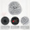 Silver Round 40cm Crushed Diamond Wall Clock 3