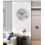 Silver Round 40cm Crushed Diamond Wall Clock 4