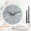 Silver Round 40cm Crushed Diamond Wall Clock 6