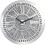 Silver Round 40cm Crushed Diamond Wall Clock 1