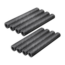8-Pack 15.7-Inch Black Foam Pipe Wrapping Tape, Multi-Purpose Soft Foam for Indoor/Outdoor Water Pipe Protection.