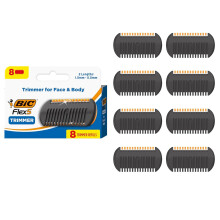 BIC Flex 5 Trim and Shave Men's Grooming Kit, 3-in-1 Beard Trimmer, Razor & Precision Edger, 5-Blade Shave, Face & Body, 8 Trimmer Refills