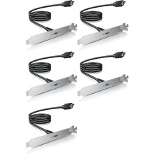 5X 20Gbps USB 3.2 Gen 2x2 USB-C Front Panel Adapter with Motherboard Header Extension Cable, USB-C Female to 20-Pin USB