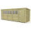 19 x 7 Pent Shed Tanalised (Single Door, With Windows) 2