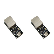 2X CH397A USB-C to RJ45 Ethernet Module 100 Mbps USB Network Card with Network Card Driver Plug and