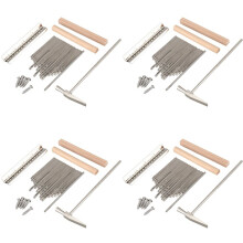 4X 17 Keys Kalimba Thumb Finger Piano DIY Keys+Bridge+Tuning Hammer Kit Musical Instrument Part Accessories