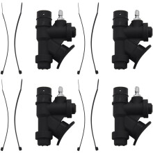 4X Scuba Diving Universal Bcd Power Inflator with 45 Degree Angled Mouthpiece for Standard 1 Inch Hose K-Shaped Valve
