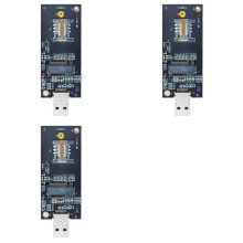 3X NGFF Key-B to USB 3.0 Adapter Card with SIM Slot WWan Module Test Adapter Board Supports 3G/4G/5G Network Card