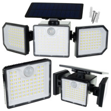 Súprava na vonkajšiu ochranu proti škodcom a solárne osvetlenie (2-dielna) – 40 W UV lapač hmyzu a pohybová lampa so 167 LED diódami