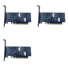 3X 2Port PCIE 4.0 16X to SlimSAS SFF-8654 Adapter Card Card External Expansion Card SFF-8654-8i SFF8654