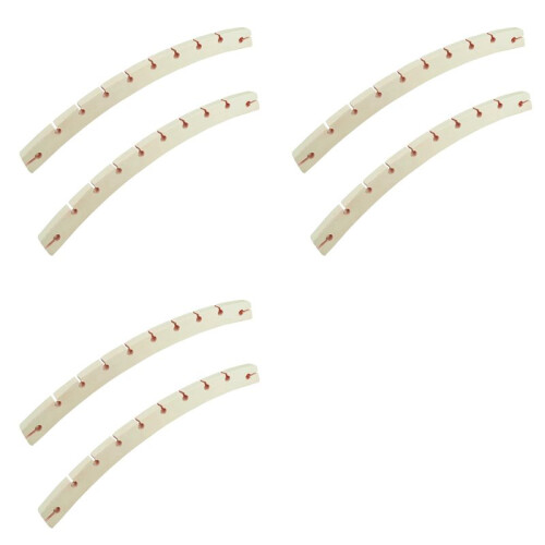 Conjunto de 6 Barras de Madeira Destacáveis para Rede de 40 cm (15,75 Polegadas) para Uso Externo