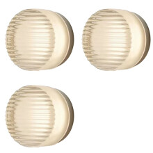 3X Appliques Murales LED pour Chambre à Coucher, Chevet, Intérieur et Extérieur, Applique Ronde à LED, Luminaire de Fond, Lumière Acrylique, F