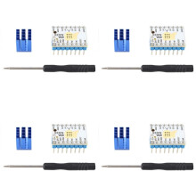 4X TMC2209 V4.0 Stepper Motor Driver Quiet Operation for 3D Printers, 5.5-28V 2.8A with Heatsink, Enhanced Microsteps